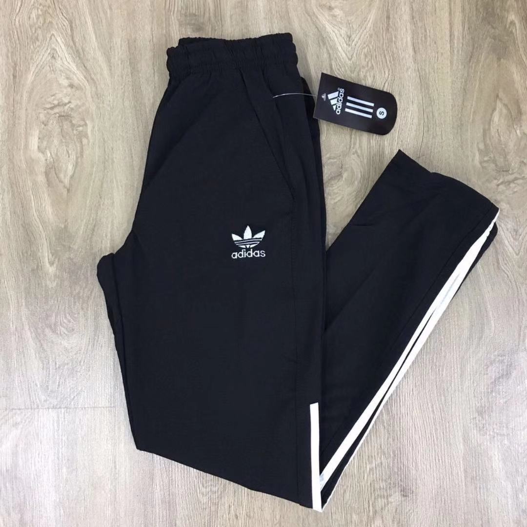 (BLACK M)A.didas Performance Unisex Pants Sportswear